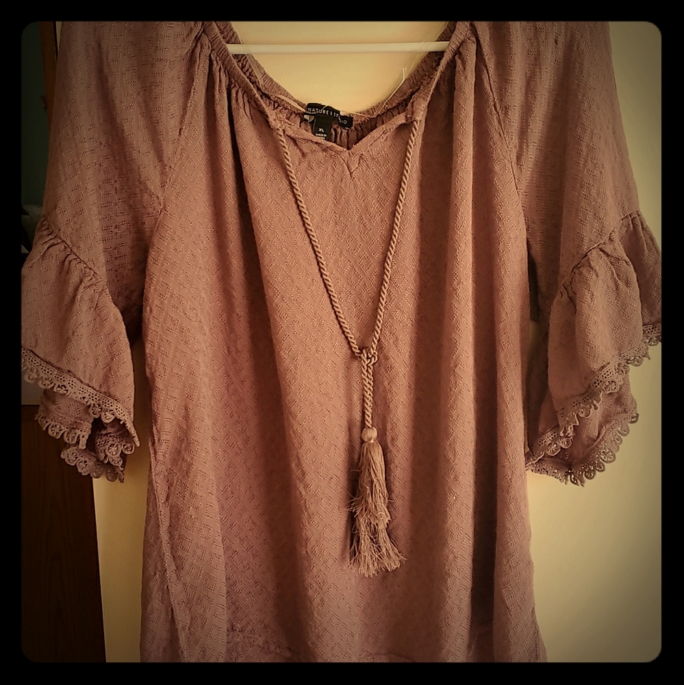 Signature Studio Lavender Dressy Blouse XL